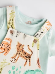 Fluro Safari Baby Jersey Dungarees and Bodysuit Set (0mths-2yrs) - Image 6 of 10