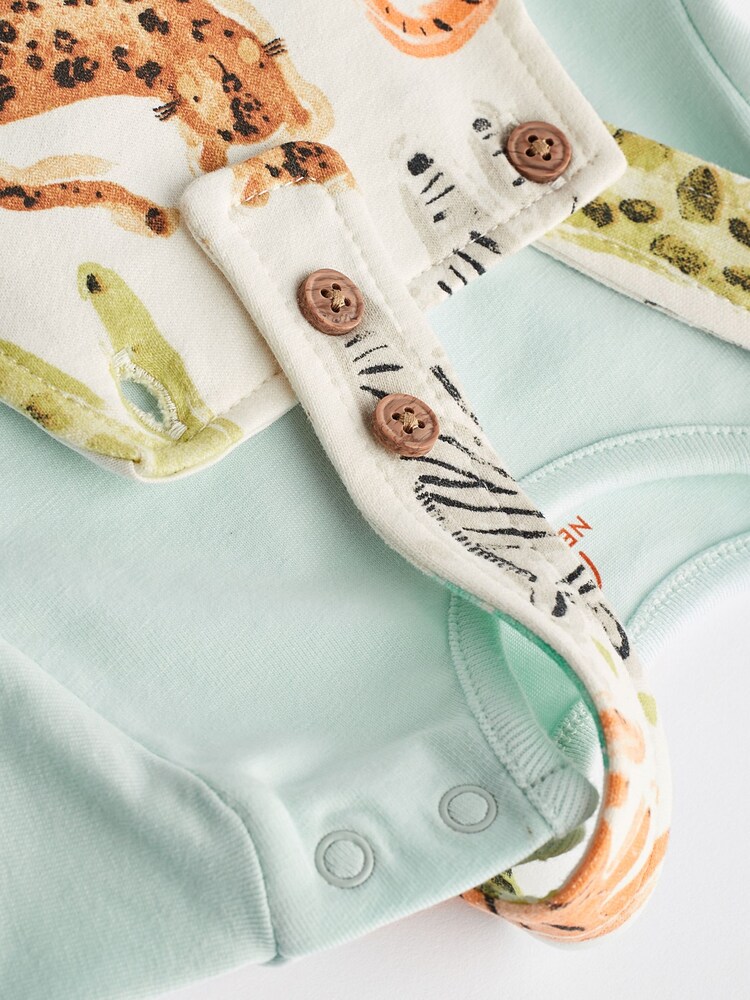 Fluro Safari Baby Jersey Dungarees and Bodysuit Set (0mths-2yrs) - Image 7 of 10