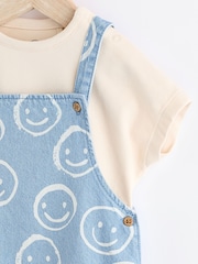 Denim Happy Face - Set aus Latzhose und Body für Babys (0 M.–2 J.) - Bild 4 von 9