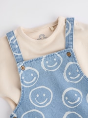 Denim Happy Face - Set aus Latzhose und Body für Babys (0 M.–2 J.) - Bild 5 von 9