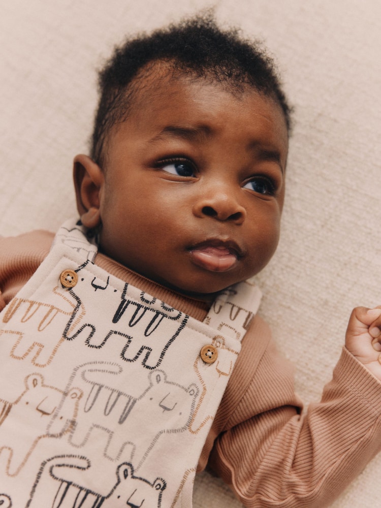 Tigru neutru - Jersey Baby salopetă din denim And Body Set (0mths-2yrs) - Image 4 of 13