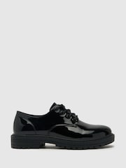 Schuh Zapatos de encaje de lichi negro - Imagen 1 de 4