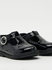Schwarz - Schuh – Lake – Kleinkinderschuhe mit T-Steg - Bild 2 von 4
