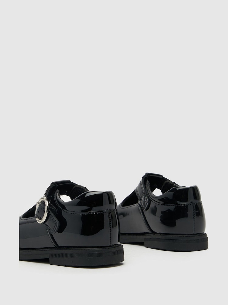 Schwarz - Schuh – Lake – Kleinkinderschuhe mit T-Steg - Bild 4 von 4