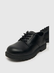 Schuh Ladder Derby Junior Black Shoes - Image 3 of 4