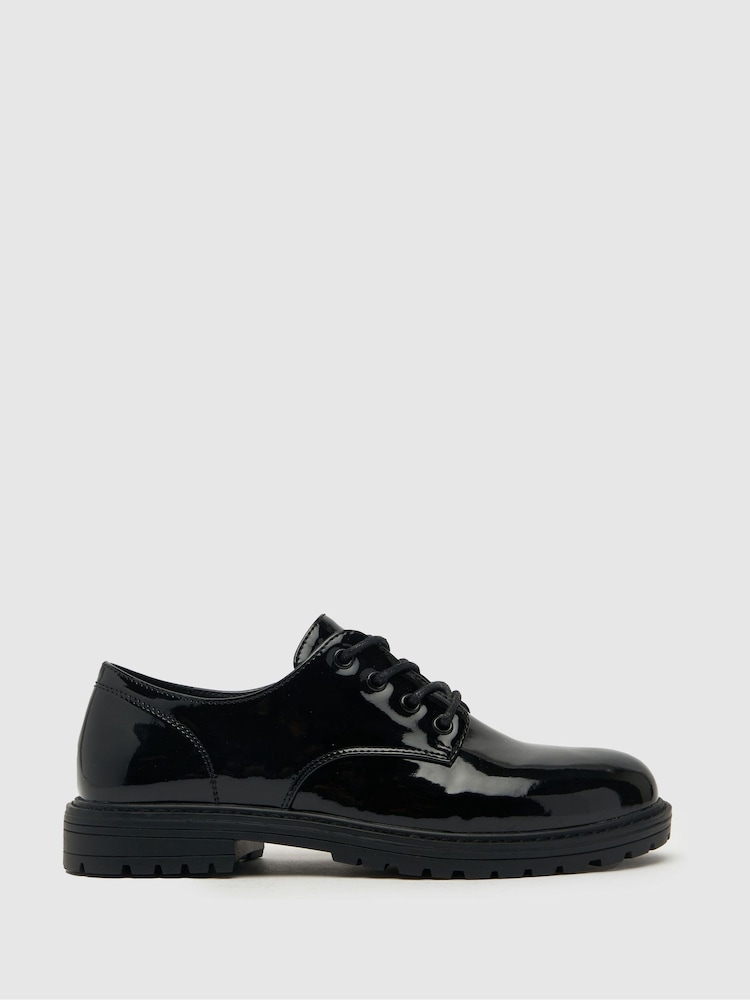 Schuh Black Lychee Lace Shoes - Image 1 of 4