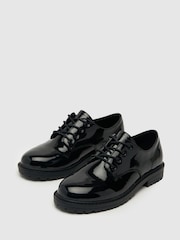 Schuh Black Lychee Lace Shoes - Image 3 of 4