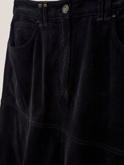 White Stuff Quinn Organic Cord Black Skirt - Image 8 of 8