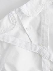 White Smart Shirt, Shorts And Socks With Linen 3 Piece Set (0mths-2yrs) - Image 8 of 11