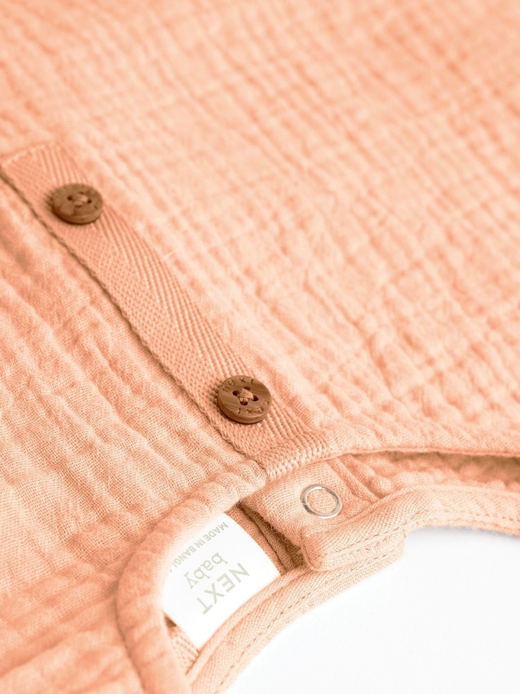 Orange Baby 100% Cotton Top And Shorts Set (0mths-3yrs) - Image 8 of 8