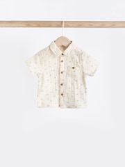 White/Blue 100% Cotton Top And Shorts Set (0mths-2yrs) - Image 7 of 13