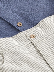 Navy Blue/Grey Shirt and Trousers 2 Piece Baby Set (0mths-2yrs) - Image 3 of 3