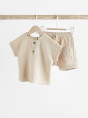 Neutral Baby Top And Shorts Set (0mths-3yrs) - Image 1 of 8