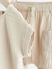 Neutral Baby Top And Shorts Set (0mths-3yrs) - Image 3 of 8
