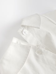 Grey/White Baby Woven Smart Top and Shorts Set (0mths-2yrs) - Image 9 of 10