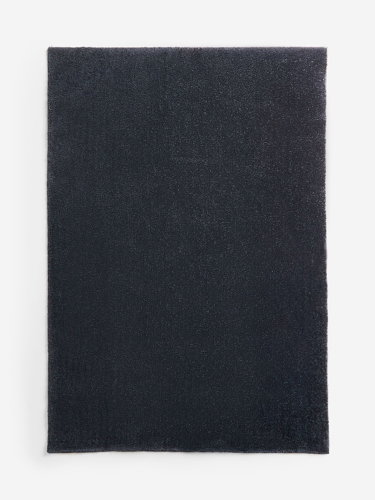 Navy Cosy Washable Shaggy Rug - Image 6 of 6