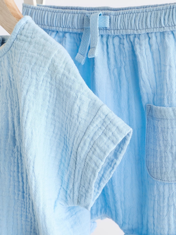 Blue Baby Top And Shorts Set (0mths-3yrs) - Image 9 of 9