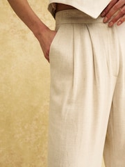 Nobodys Child Cream Mel Tailored Trousers - Image 5 of 6