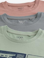 Pastel Japanese Mix Japanese Print 100% Cotton Graphic T-Shirts 3 Pack - Image 11 of 12