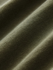 Khaki Green Dragon Embroidered Heavyweight Relaxed T-Shirt - Image 7 of 7