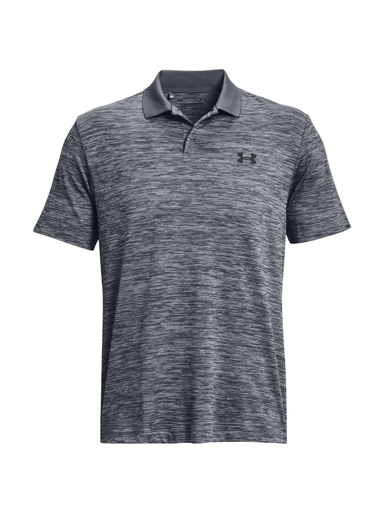 Under Armour Grey/Black Golf Performance Polo Shirt - Image 1 of 6