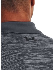 Under Armour Grey/Black Golf Performance Polo Shirt - Image 5 of 6