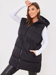 In The Style Black Jac Jossa Cinched Waist Gilet - Image 2 of 5