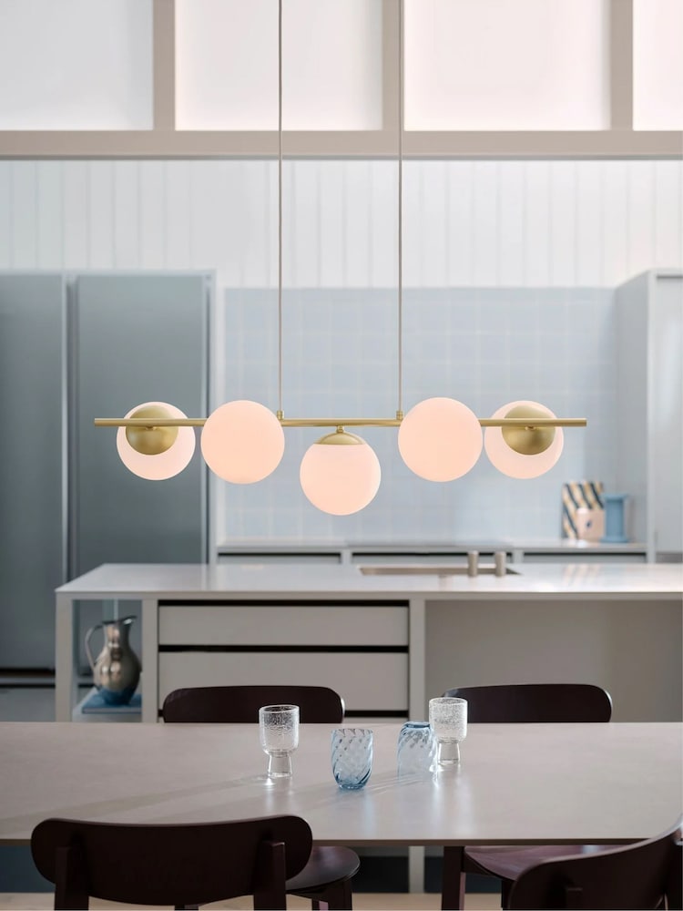 Nordlux Brass Lilly 5-Spot Pendant Light - Image 1 of 6