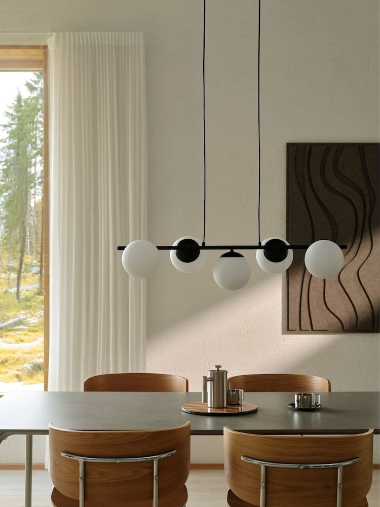 Nordlux Black Lilly 5-Spot Pendant Light - Image 2 of 5