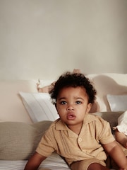 Neutral Knitted Baby Shirt And Shorts Set (0mths-2yrs) - Image 2 of 6