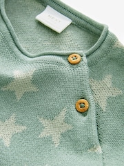 Sage Green Knitted Baby Top and Bloomer Short Set (0mths-2yrs) - Image 4 of 4