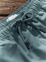 Slate Blue Palm Logo Essential Swim Shorts - Image 6 of 10