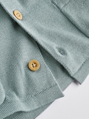 Blue Knitted Baby Shirt And Shorts Set (0mths-2yrs) - Image 9 of 10