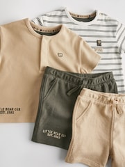 Monochrome Baby T-Shirts And Shorts Set 2 Pack - Image 7 of 10