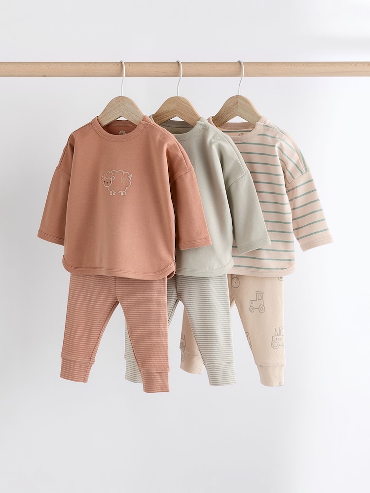 Mineral Farm Top and Leggings Baby Set 6 Pack - Image 1 of 19
