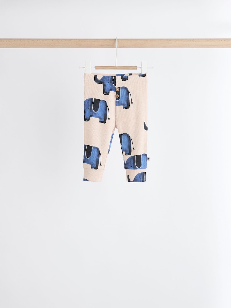 Blue Elephant Baby Top and Leggings 6 Piece Set - Image 10 of 16
