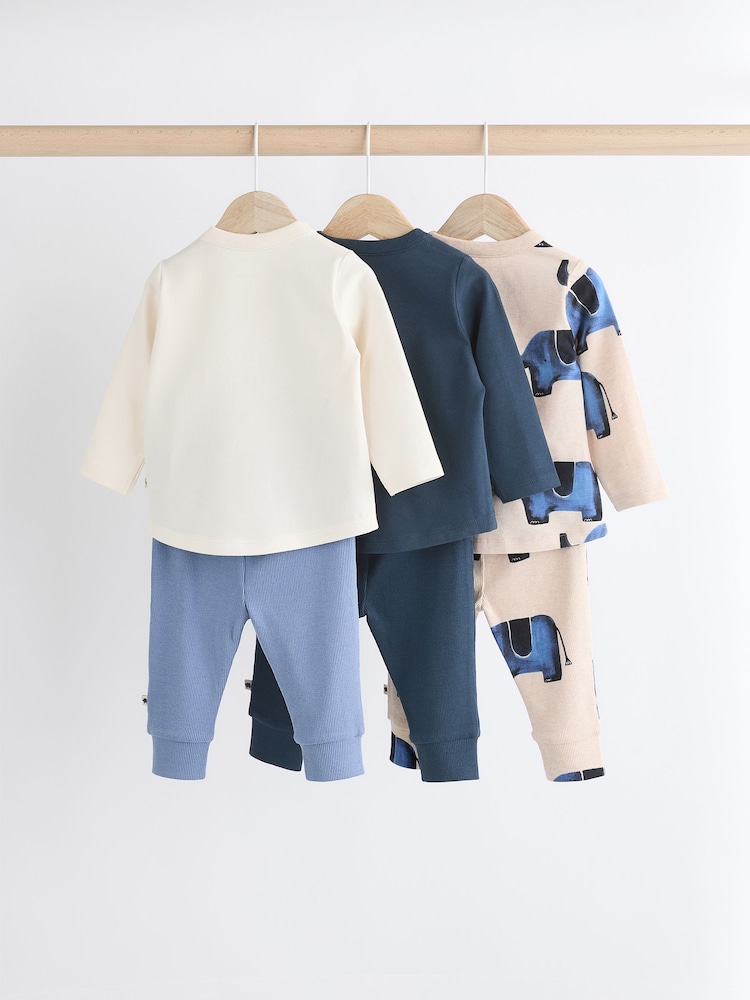 Blue Elephant Baby Top and Leggings 6 Piece Set - Image 2 of 16