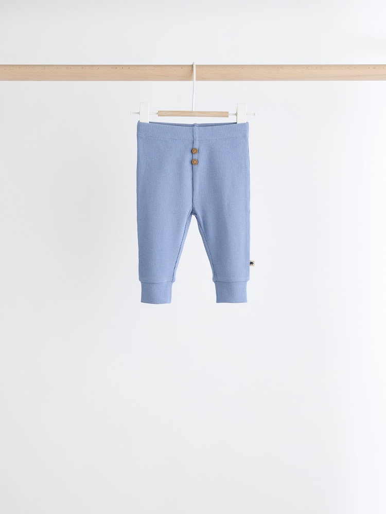 Blue Elephant Baby Top and Leggings 6 Piece Set - Image 4 of 16