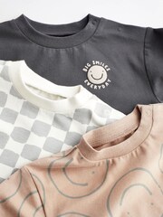 Monochrome Face Baby Jersey T-Shirts 3 Pack - Image 4 of 7