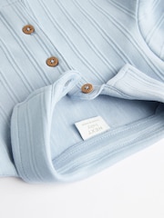 Blau/Weiß - Baby Bodys mit Kragen, 2er-Pack - Bild 6 von 7