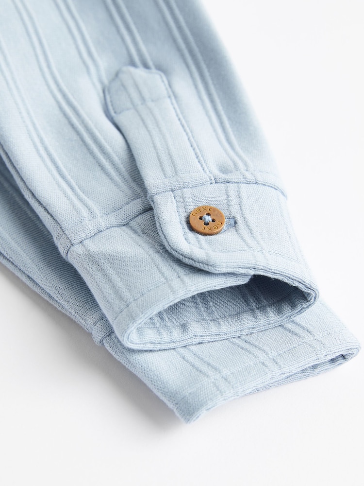 Blau/Weiß - Baby Bodys mit Kragen, 2er-Pack - Bild 7 von 7