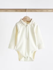 Grey Baby Collar Bodysuits 2 Pack - Image 6 of 9