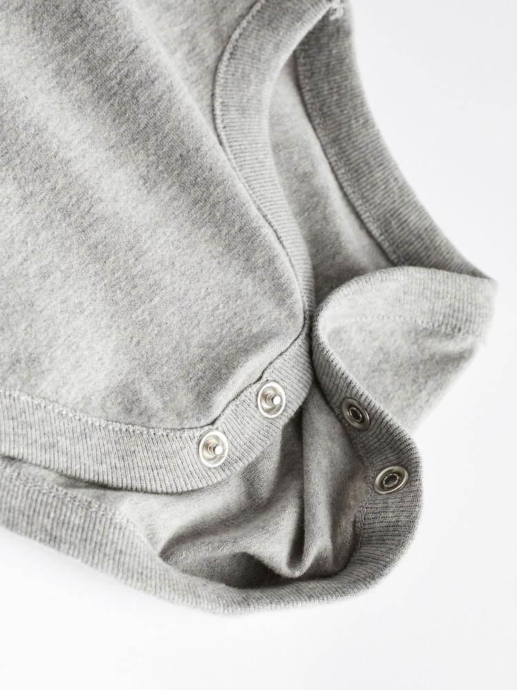 Grey Baby Collar Bodysuits 2 Pack - Image 9 of 9