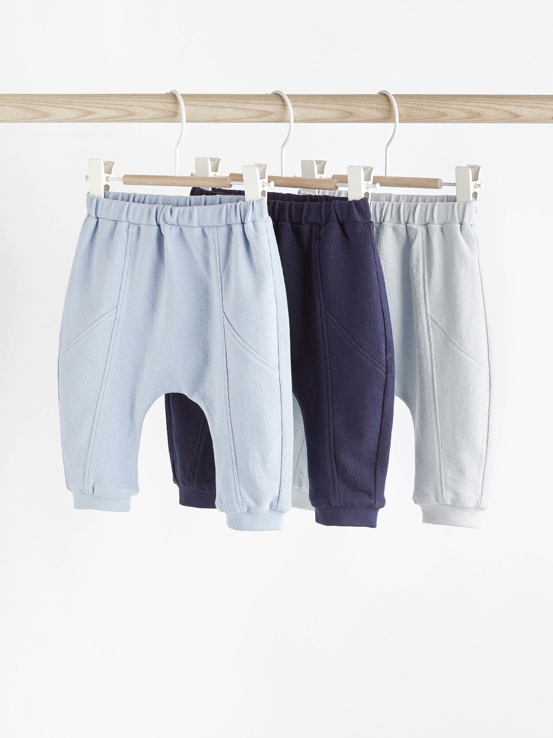 Buy Blue Baby Joggers 3 Pack from Next Ireland