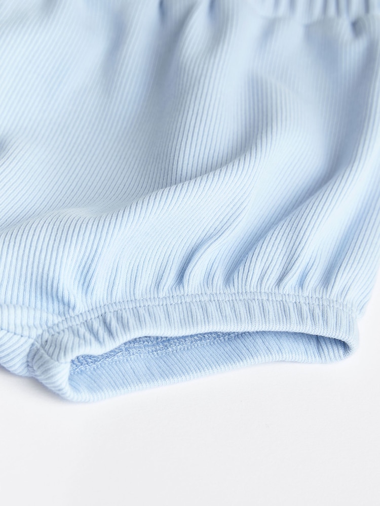 Blue Baby Textured Shorts 3 Pack - Image 7 of 7 Blue Baby Textured Shorts 3 Pack - Image 7 of 7