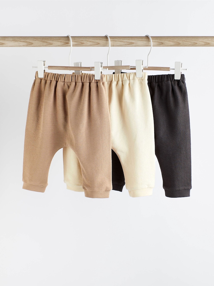 Neutral/Mono Baby Joggers 3 Pack - Image 2 of 6