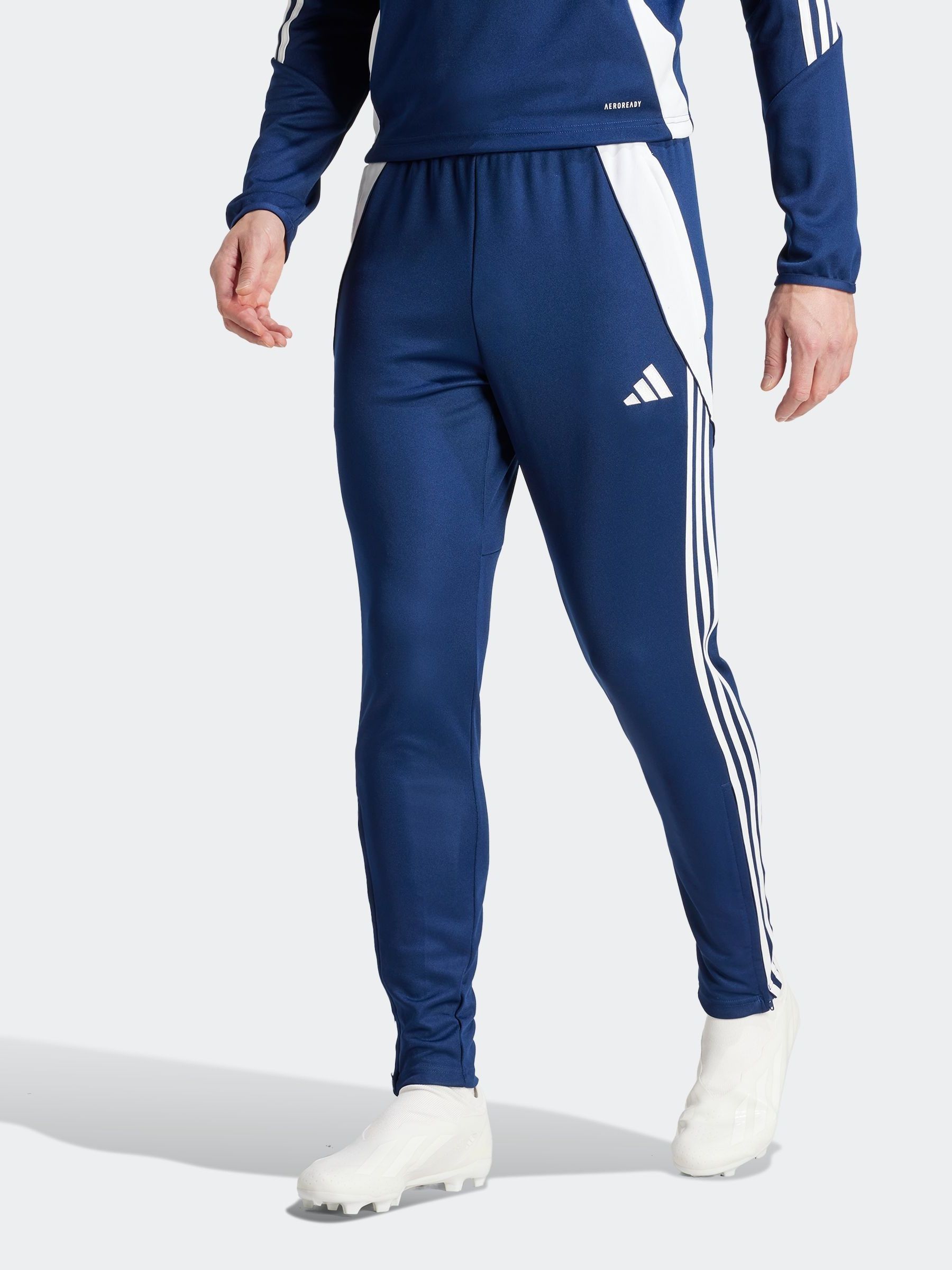 Adidas blue trousers discount