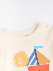 Blue Boat Baby T-Shirt and Shorts 2 Piece Set - Image 6 of 9