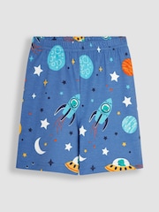 JoJo Maman Bébé Space Glow In The Dark Jersey Pyjamas - Image 5 of 7