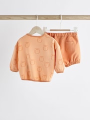 Orange Tiger Baby T-Shirt and Shorts 2 Piece Set - Image 2 of 9